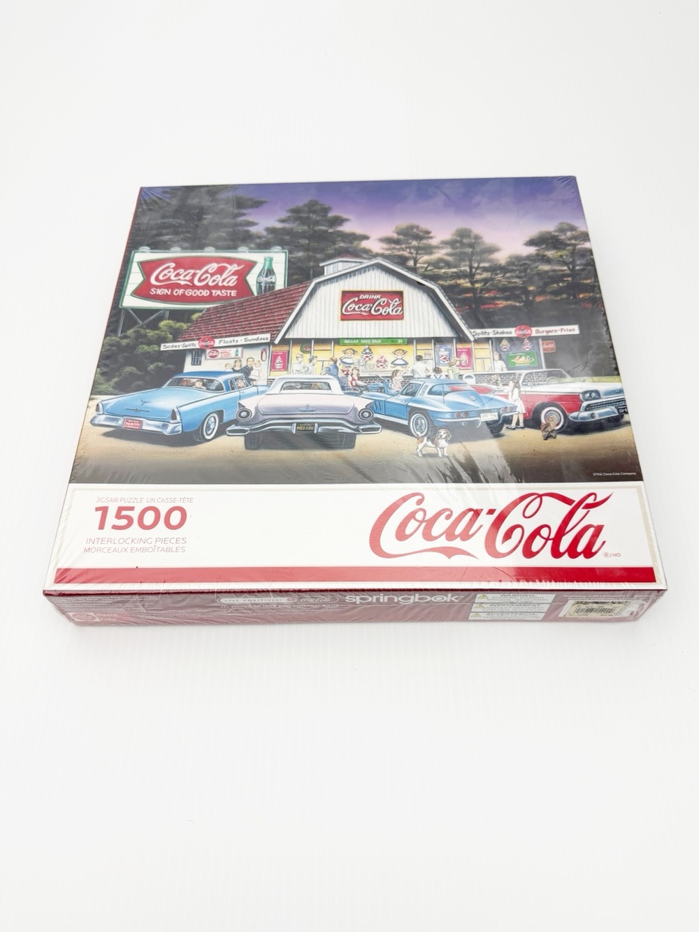 Springbok Night On The Town Coca-Cola Coke 1500 Piece Jigsaw Puzzle Sealed